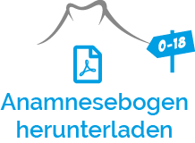 Wegweiser - Logo - Anamnesebogen für Kinder herunterladen / Erstellt: Viktoriia und Christian Bebst